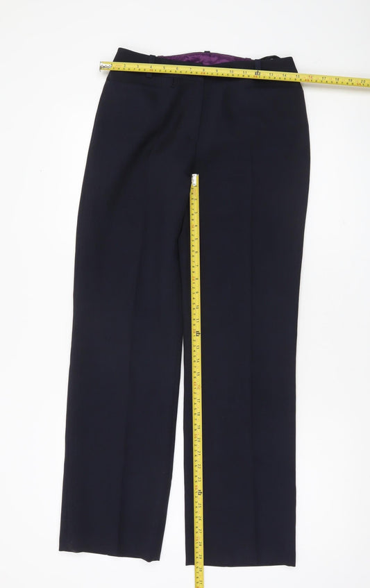 BAY Womens Black Polyester Dress Pants Size 10 Straight Leg Workwear