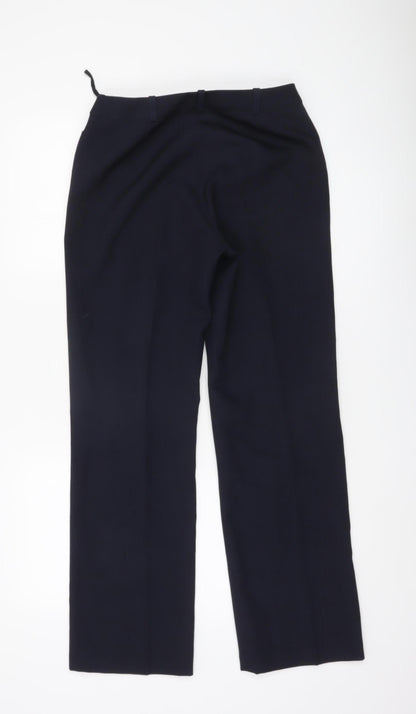 BAY Womens Black Polyester Dress Pants Size 10 Straight Leg Workwear