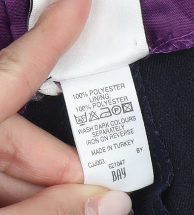 BAY Womens Black Polyester Dress Pants Size 10 Straight Leg Workwear