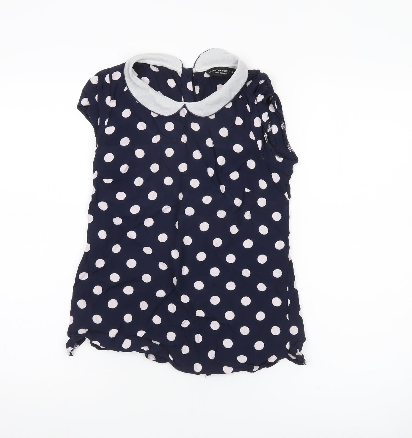 Womens UK Size 8 Dorothy Perkins Blue Classic Blouse
