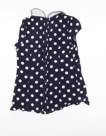 Womens UK Size 8 Dorothy Perkins Blue Classic Blouse