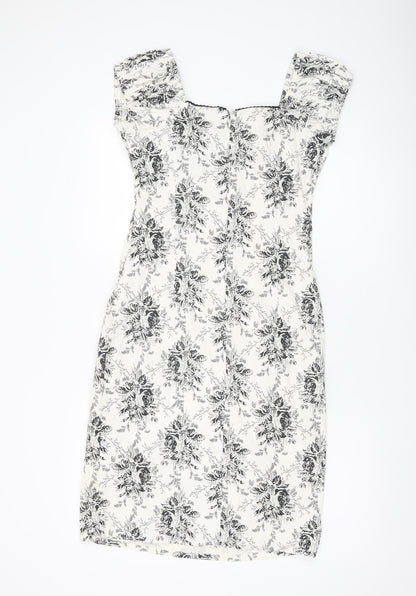 Joe Browns Women’s White Floral Sheath Dress Size 10