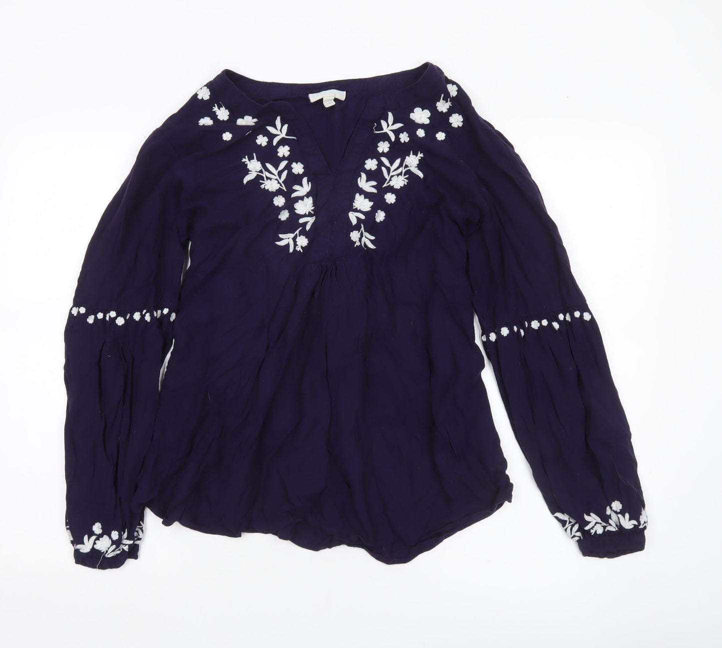 Womens UK Size L JoJo Maman Bébé Purple Tunic Blouse