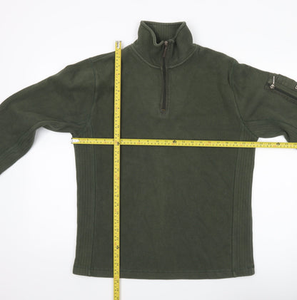 Mens UK Size L Ben Sherman Green Henley Sweatshirt
