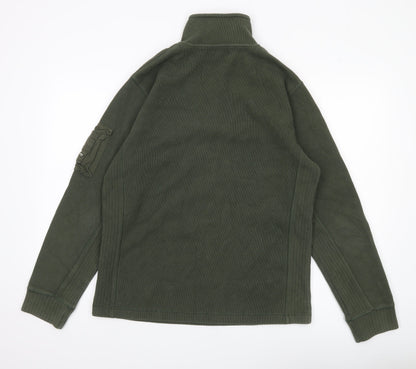 Mens UK Size L Ben Sherman Green Henley Sweatshirt