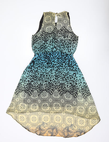 Atmosphere Women’s Multicoloured Animal Print Hi-Low A-Line Dress Size 12