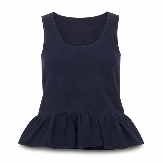 Womens UK Size 8 Zara Blue Basic Tank