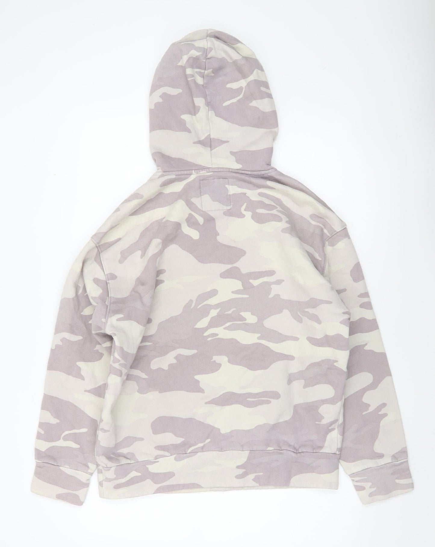 Hollister Womens Multicolour Camouflage Hoodie Small Oversized Fit