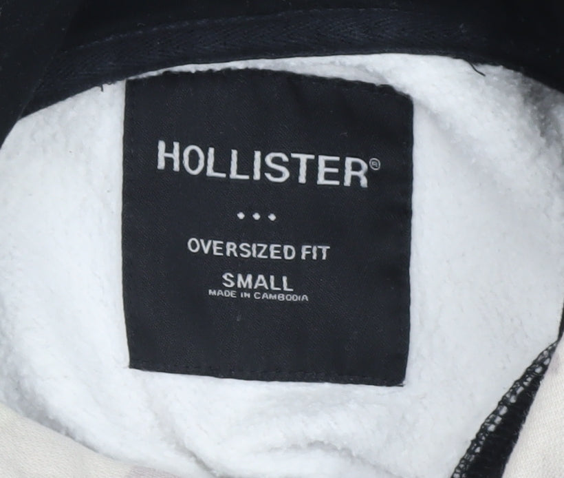 Hollister Womens Multicolour Camouflage Hoodie Small Oversized Fit