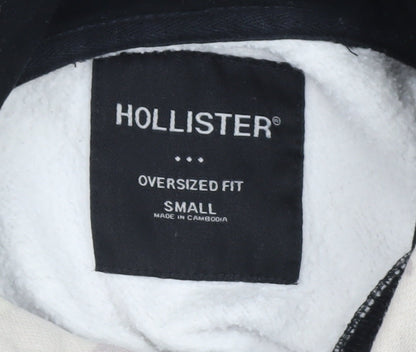 Hollister Womens Multicolour Camouflage Hoodie Small Oversized Fit