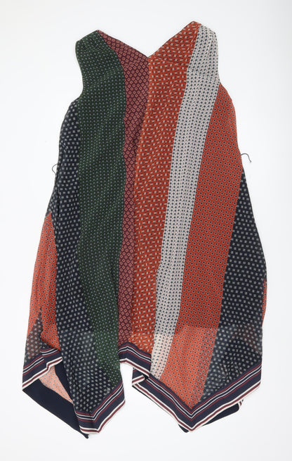 French Connection Womens Multicoloured XS Trapeze Swing Midi Dress