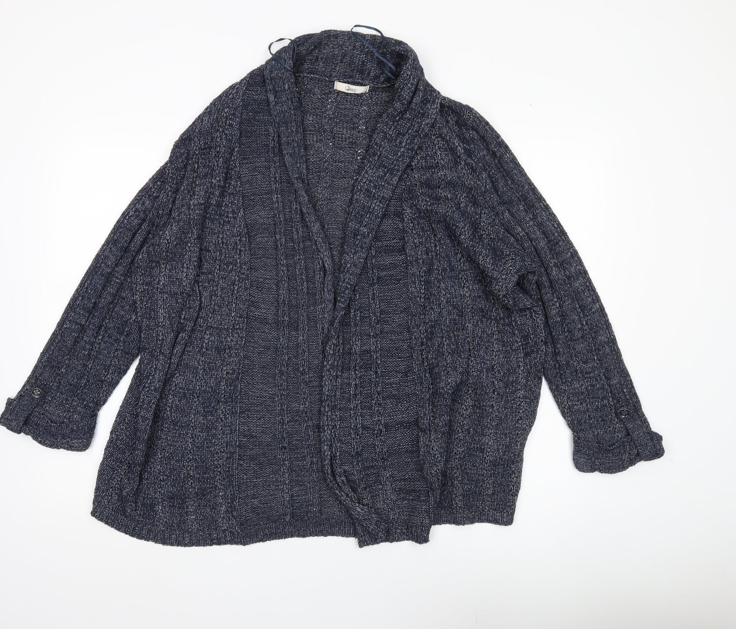 Womens UK Size 18 Marks and Spencer Blue Cardigan Jumper