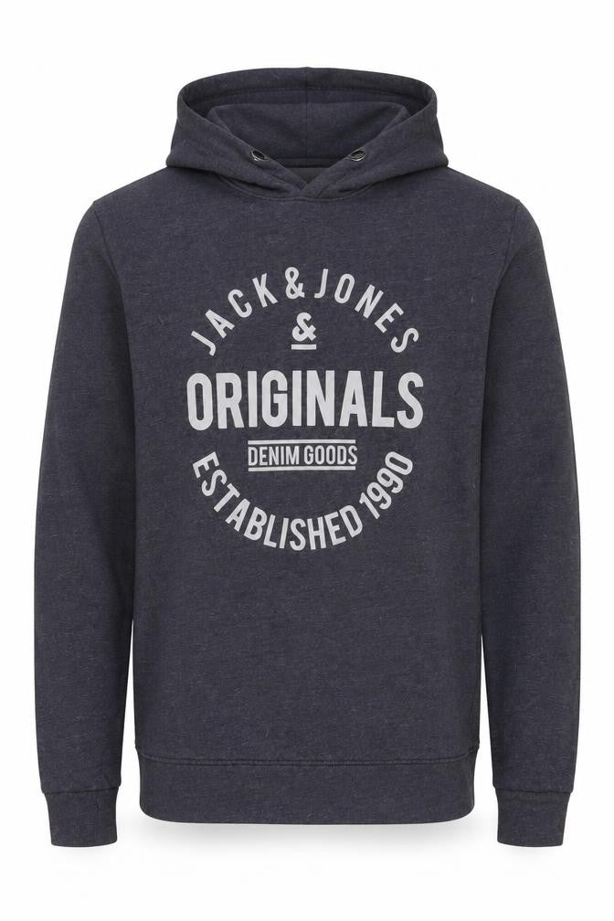 Mens UK Size L JACK & JONES Grey Pullover Hoodie
