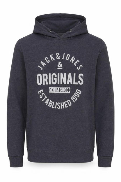 Mens UK Size L JACK & JONES Grey Pullover Hoodie