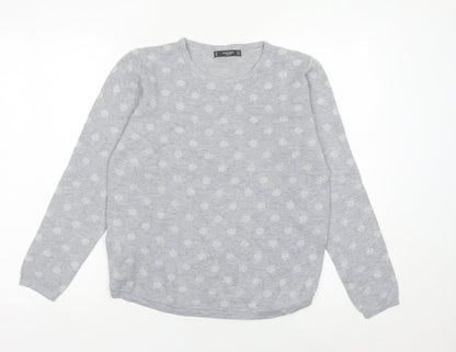 Womens UK Size 12 Mango Grey Pullover Jumper