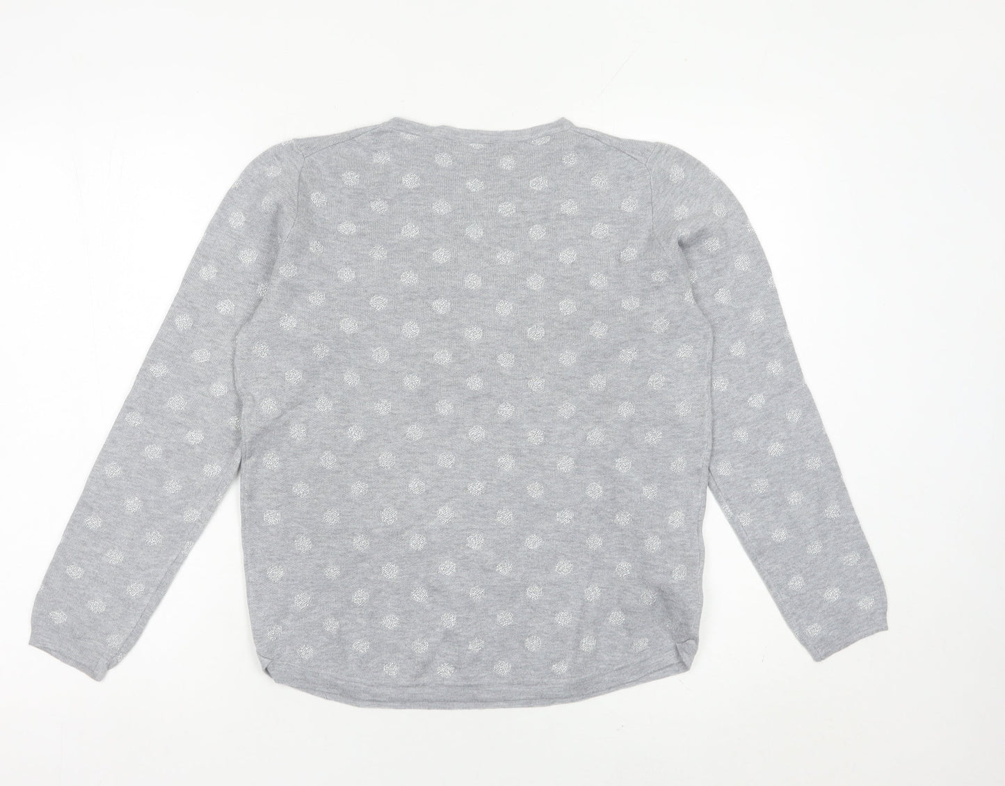 Womens UK Size 12 Mango Grey Pullover Jumper