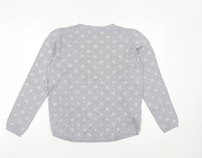 Womens UK Size 12 Mango Grey Pullover Jumper