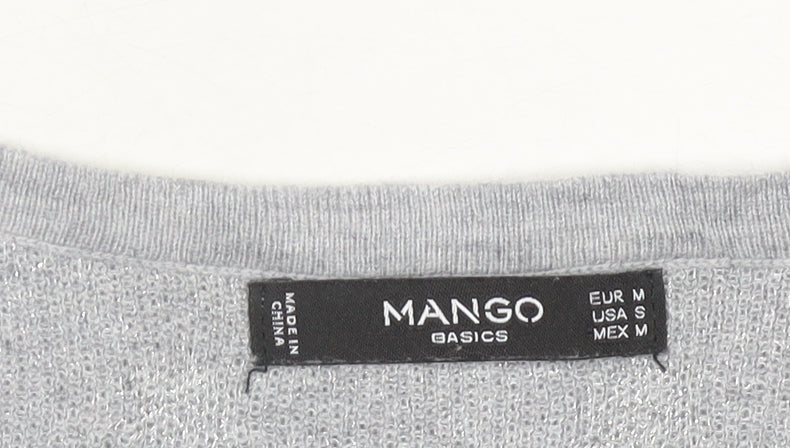 Womens UK Size 12 Mango Grey Pullover Jumper