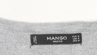 Womens UK Size 12 Mango Grey Pullover Jumper