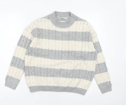 Womens UK Size 8 Mango Multicoloured Pullover Jumper