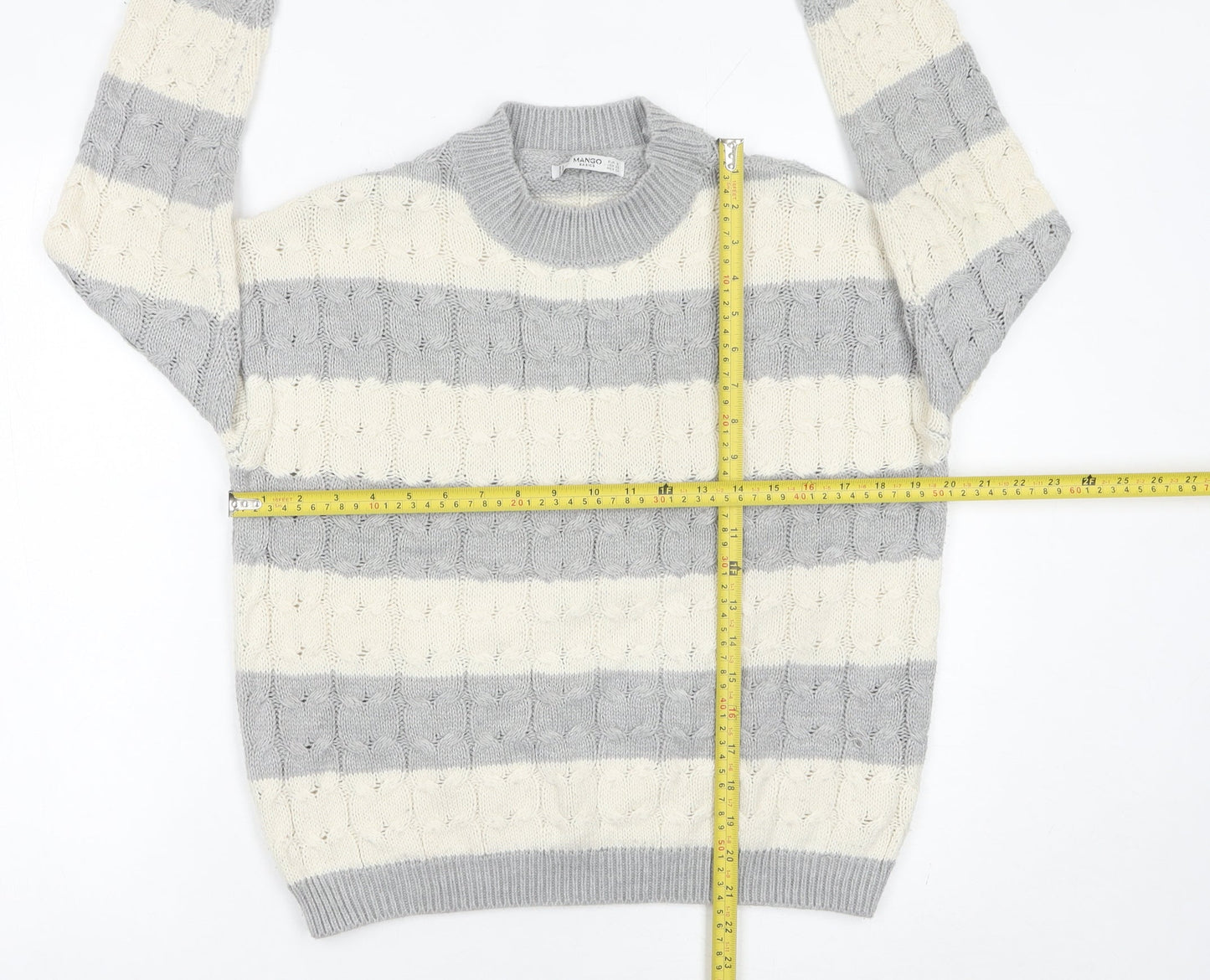 Womens UK Size 8 Mango Multicoloured Pullover Jumper