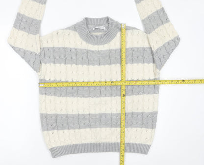 Womens UK Size 8 Mango Multicoloured Pullover Jumper