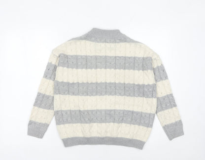 Womens UK Size 8 Mango Multicoloured Pullover Jumper
