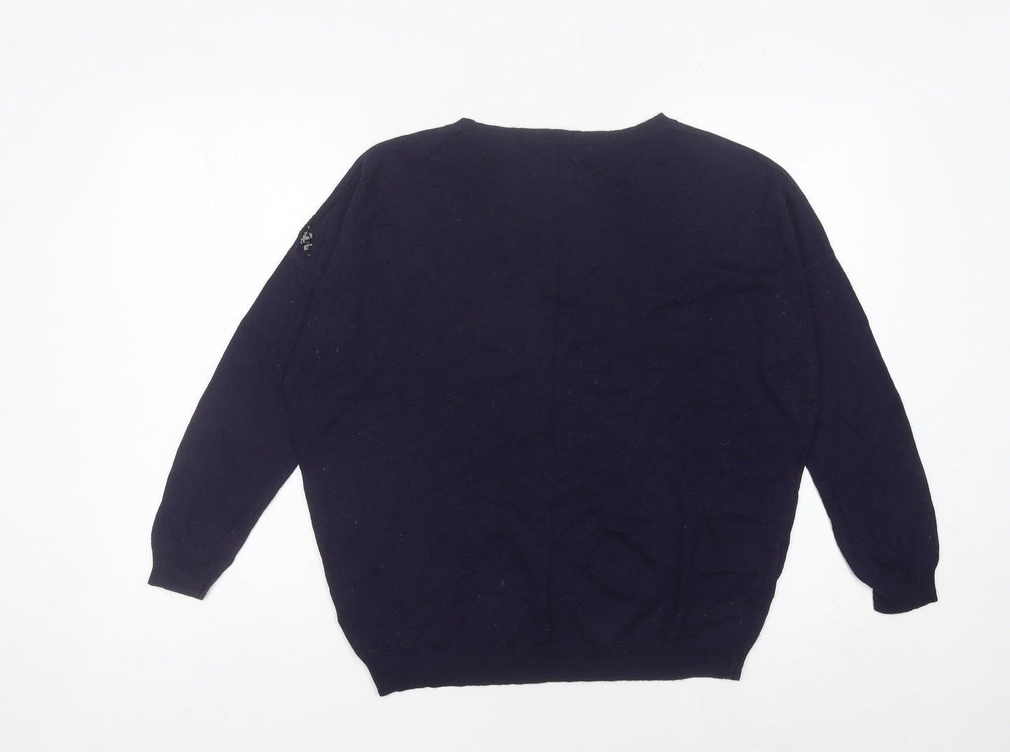 Womens UK Size 12 Marks and Spencer Purple Pullover Jumper