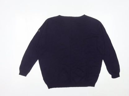 Womens UK Size 12 Marks and Spencer Purple Pullover Jumper