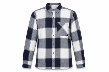 Jack & Jones Men’s Blue Grey Check Cotton Flannel Shirt XL