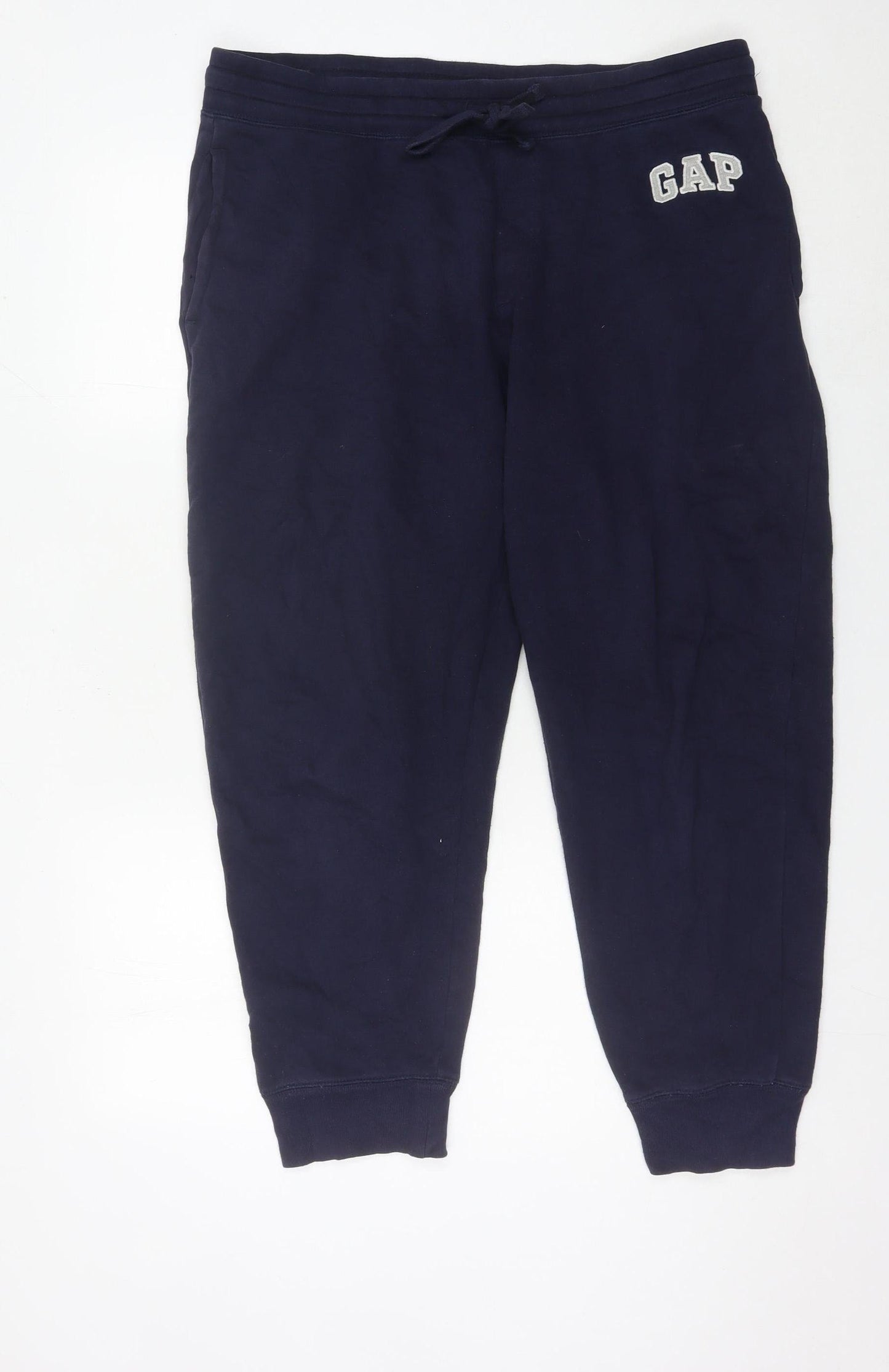 GAP Mens Blue Sweatpants L Regular Fit Tapered Casual Joggers