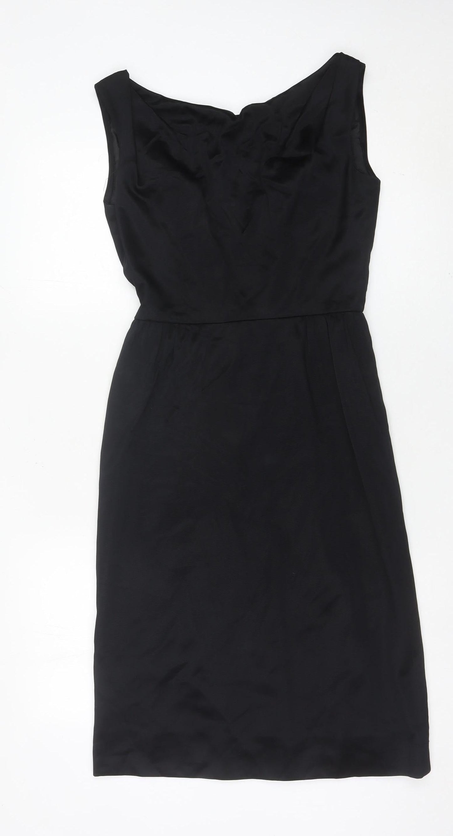 Kitty Copeland Women’s Black Size 12 Sheath Knee Length Dress