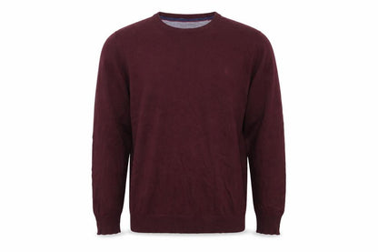 Benetti Mens Red XL Cotton Crew Neck Pullover Jumper