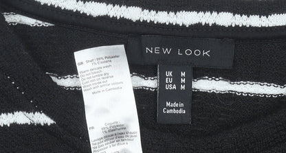 Womens UK Size M New Look Black Pullover Jumper