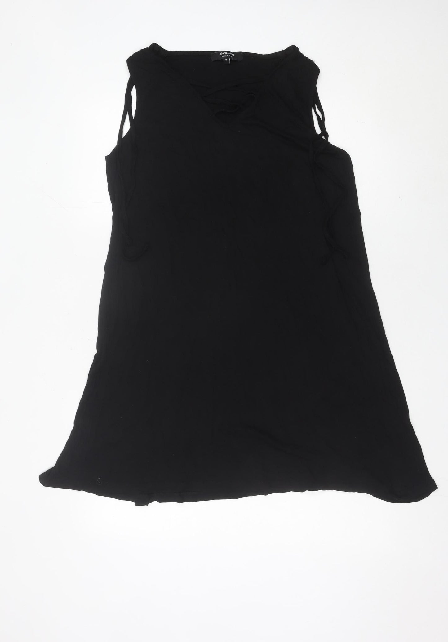 JD Williams Women Black Size 18 Sleeveless Shift Dress