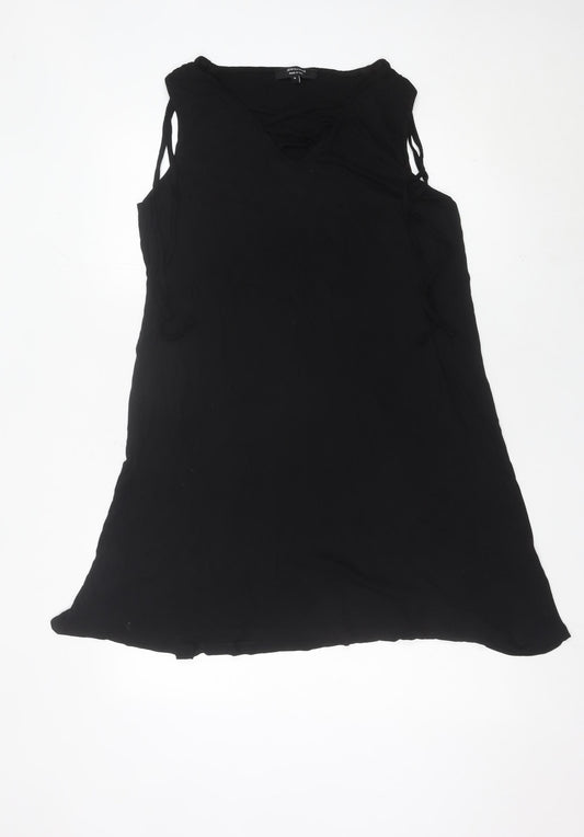 JD Williams Women Black Size 18 Sleeveless Shift Dress