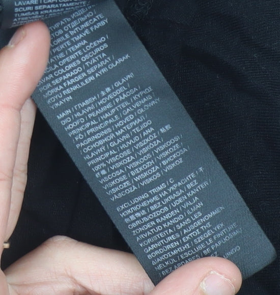 JD Williams Women Black Size 18 Sleeveless Shift Dress