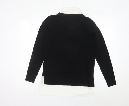 Womens UK Size S Linea Black Pullover Jumper