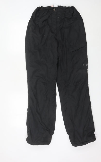 Crane Sports Mens Black S Snow Pants Ski Insulated Waterproof Trousers