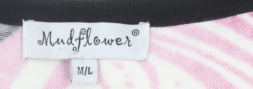 Womens UK Size M Mudflower Multicoloured Pullover Jumper