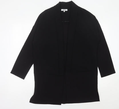 ARTÉ Womens Black Size 12 Mid-Length Open Jacket Blazer