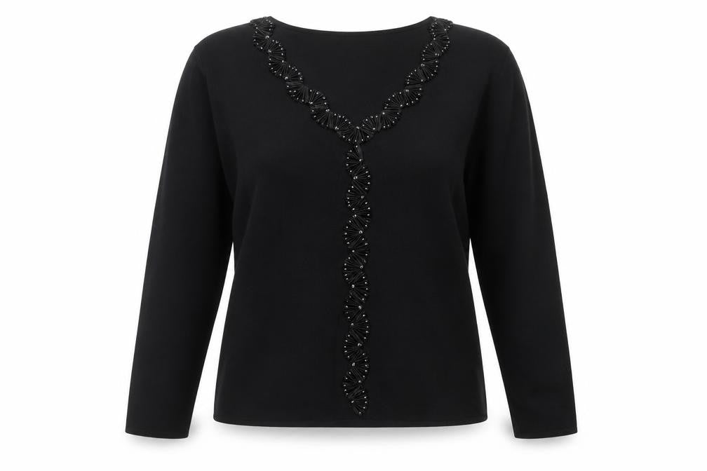 Womens UK Size M Roman Originals Black Pullover Jumper