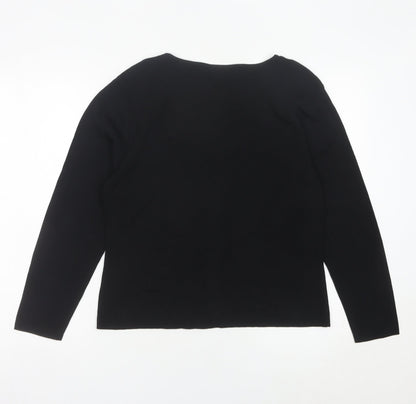 Womens UK Size M Roman Originals Black Pullover Jumper