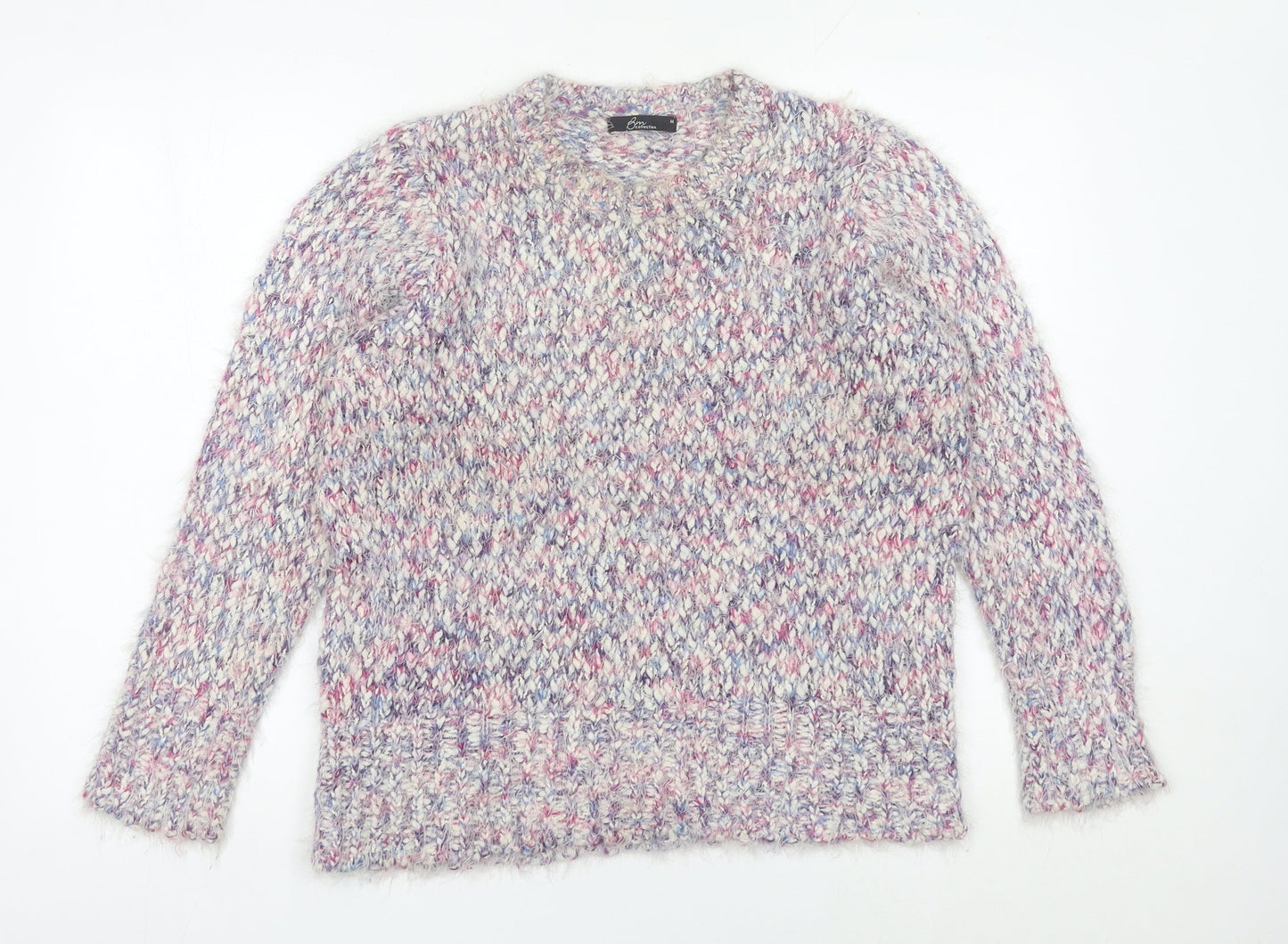 Womens UK Size M Bm Collection Multicoloured Pullover Jumper