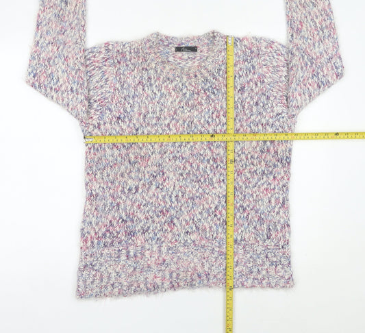 Womens UK Size M Bm Collection Multicoloured Pullover Jumper