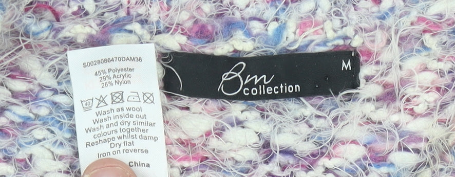 Womens UK Size M Bm Collection Multicoloured Pullover Jumper