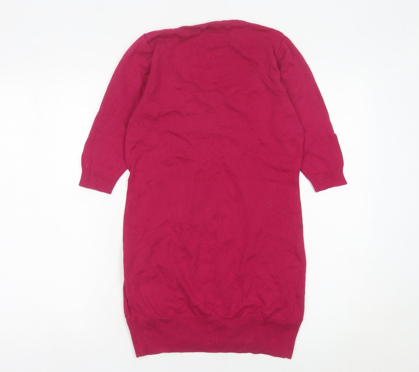 Womens UK Size 10 South Pink Cardigan Jumper