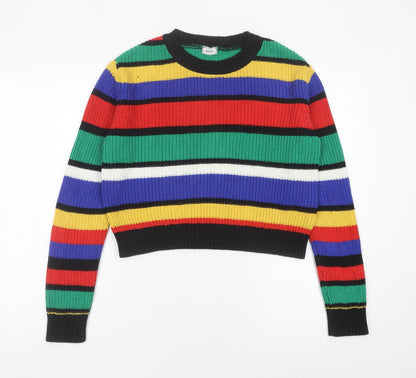 Womens UK Size S Pimkie Multicoloured Pullover Jumper