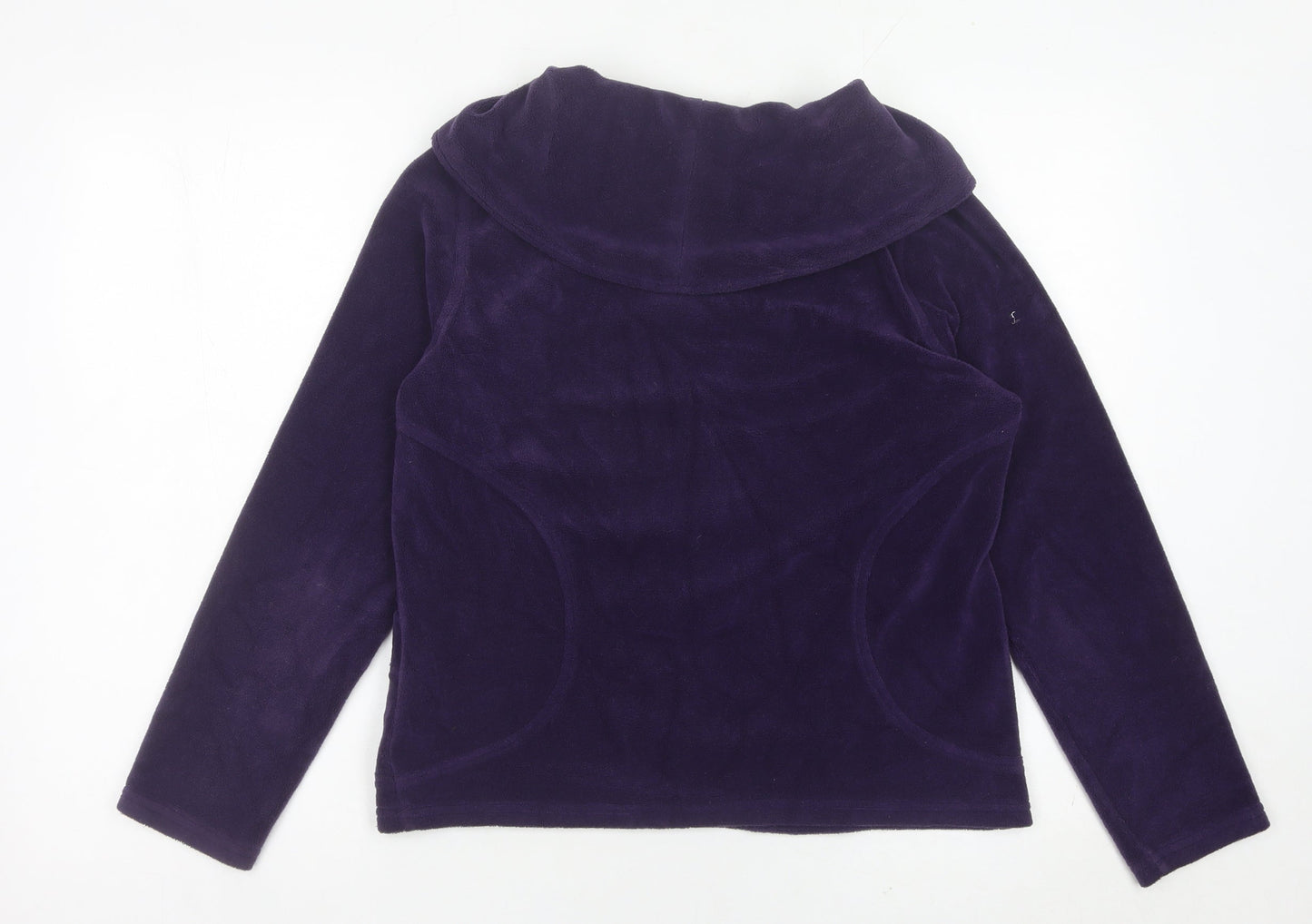 Marks and Spencer Women’s Purple Velour Cowl Neck Sweatshirt M