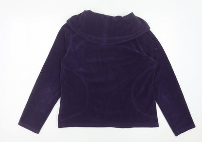 Marks and Spencer Women’s Purple Velour Cowl Neck Sweatshirt M